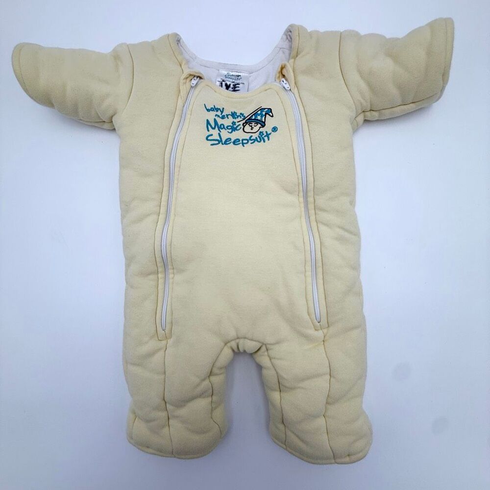 Baby Merlin’s Magic Sleepsuit Yellow Infants 3-6 Months 12-18 Pounds